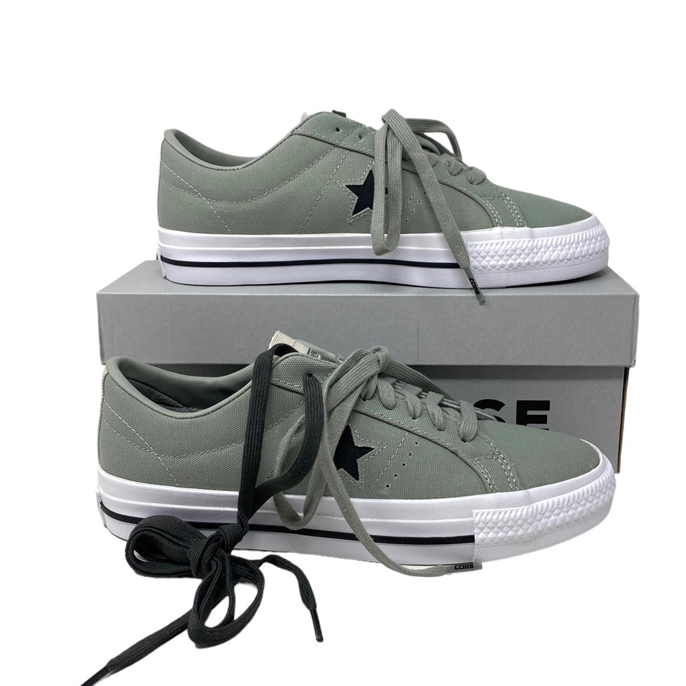 Converse CONS One Star Pro OX Low Top Canvas Gray Men’s Size Sneakers 172634C - Picture 3 of 12